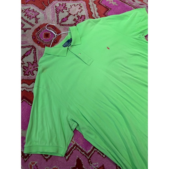 Polo Ralph Lauren Mens 3XLT Tall Green Polo - Picture 1 of 4